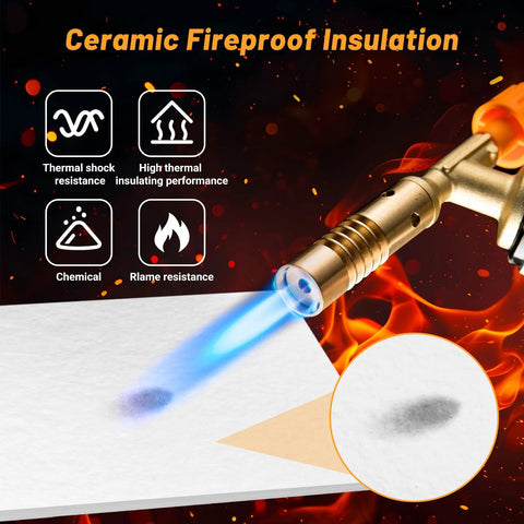 UCandy 15-pack ceramic fiber paper, white 11 x 12 x 1/8 in insulation gasket for stove, furnace, fireplace