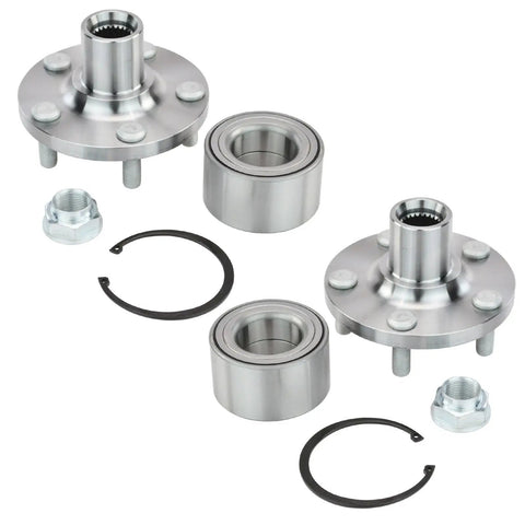 Two Piece Front Wheel Bearing And Hub Assembly Kit Direct Fit For 2003 2019 Toyota Corolla 2003 2010 Pontiac Vibe