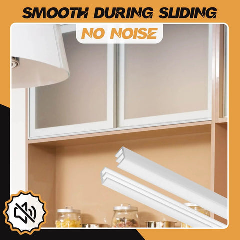 Two Sets Of Four Foot Sliding Door Tracks For One Eighth Inch Thick Panels Includes Upper And Lower Rails For Closet Glass Doors