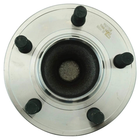 Top view of Two Piece Front Wheel Bearing And Hub Assembly Set For 2012 Through 2023 Chrysler 300, Dodge Challenger, And Charger Driver Side