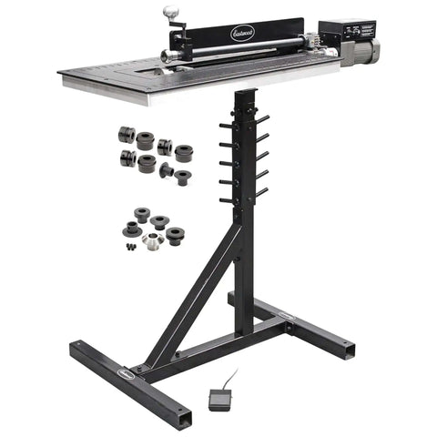 19 Inch Plate Bead Roller Kit For Metal Fabrication With 360 Degree Swivel Stand, Integrated Die Storage, Handles Up To 38 Inches Wide