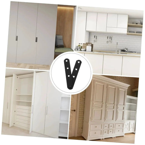 4 Pack Stainless Steel Concealed Hinges For Doors And Windows Hidden Cabinet Hinges With High Load Capacity Durable Metal Brackets for cabinets