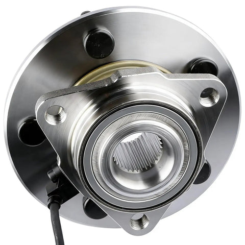 Front Wheel Bearing And Hub Assembly With Five Lugs For 2002 To 2005 Dodge Ram 1500 With ABS Low Runout OE Direct Replacement Hub