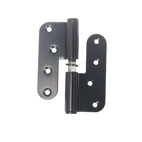 Heavy Duty Lift Off Door Hinges Set 4 Inch By 3 Point 5 Inch H Shaped Detachable Hinges Black 201 Stainless Steel Two Point Eight Millimeter Thick Left And Right Mounts 110 Lb Capacity Tough As Nails