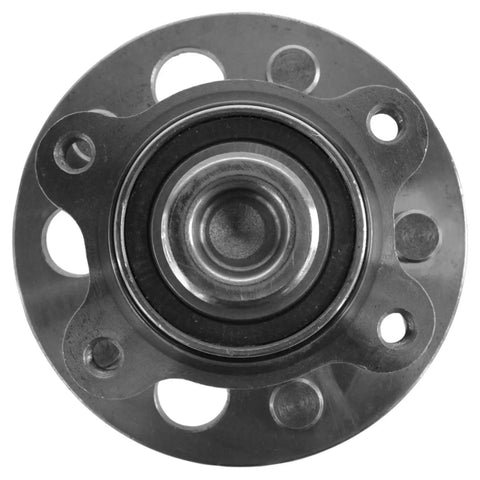 Front view of Rear Wheel Bearing And Hub Assembly With ABS Sensor Direct Fit Replacement For Honda Civic 2006 Through 2012