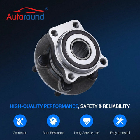 Front Wheel Bearing Hub Assembly 513303 For Subaru Forester Impreza XV Crosstrek Outback Legacy 5 Lug Front Axle With ABS