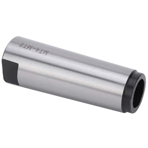 Side view of ANKROYU taper drill sleeve, silver high-speed steel reducing adapter for lathe milling CNC