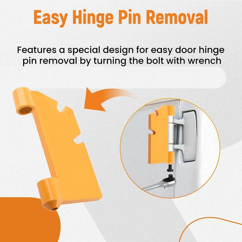 Door Hinge Puller For Astro And Safari Vans Hinge Pin Removal Tool Yellow Made From Premium Q235 Steel With Smooth Anti Rust Coating