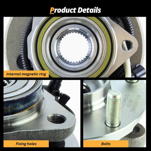 Beefed-Up Rear Wheel Bearing Hub Assembly For ProMaster Vans close-up with bolts and fixing holes, heavy duty design.