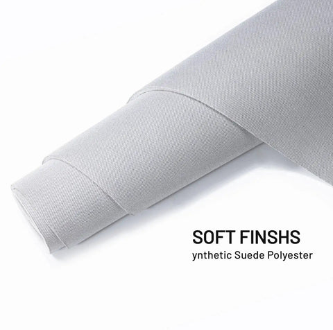 Gray Headliner Fabric 96x60 With Foam Backing for Auto Roof Replacement DIY, close-up of rolled fabric with smooth texture.