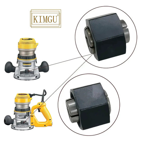 1/4-Inch Collet And Nut Replacement Kit Two Pack for Power Tools, close-up view, compatible with Bosch, Hitachi, DeWalt, durable steel