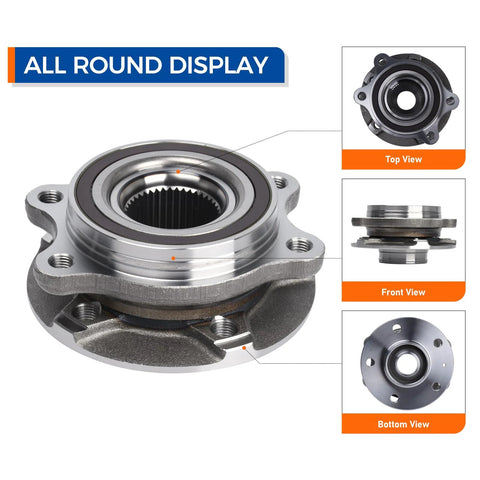 Two Pack Wheel Bearing Hub Assembly 513301 For Audi A4 A5 A6 RS5 RS7 Quattro Allroad Q5 SQ Front And Rear OE Fitment Durable