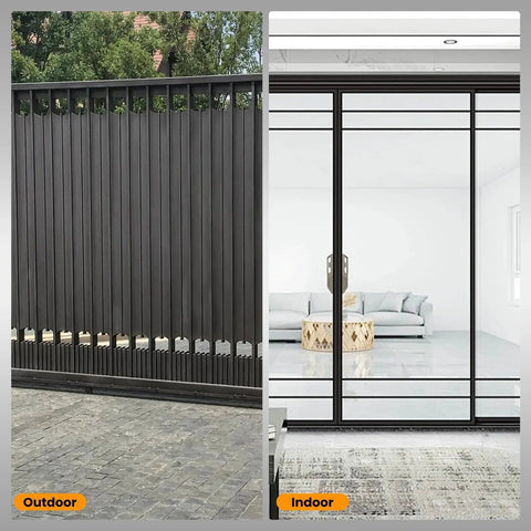 Two Pack Gate Roller Guide Kit With 6 Inch Universal Heavy Duty Sliding Gate Rollers And Nylon Wheel Hardware Set Includes 2 Sets Of Rollers And Installation Screws For Easy Durable Gate Sliding System for indoor and outdoor gates.