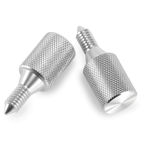 Two Pack KitchenAid Stand Mixer Attachment Hub Thumb Screws, Long Knob Replacement Parts, Silver, Secure Fit For Tilt Head And Bowl Lift Mixers, Easy Install, Durable Accessory For Quick Fixes