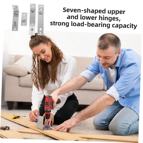 Stainless Steel Hidden Door Bookcase Hinges For Heavy Duty Cabinets And Doors With Rotating Shaft Torque Invisible Pivot System