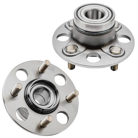 4 Piece Front And Rear Wheel Bearing Hub Assembly Kit For 2001 2005 Honda Civic Dx Gx Hx Lx 4 Lug Non Abs Includes Front And Rear Bearings And Hubs For Easy Do It Yourself Replacement That Are Tested For Durability And Longevity.
