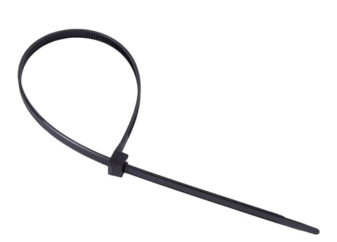 8 Inch Nylon Cable Tie 75 Lb Tensile Strength 100 Pack UV Resistant Black for Wire and Cord Management, Double Lock Design, Meets MS3367 UL Listed