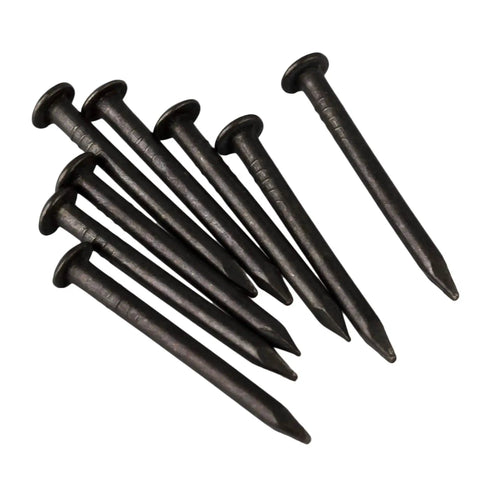Black Round Head Miniature Wood Screws Nails For Furniture Decor 0.71 Inch Long 1.8 Cm Small Nails Pack Of 50