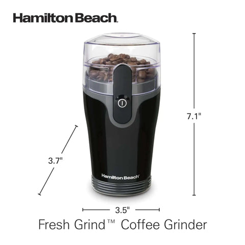 Fresh Grind Electric Coffee Grinder For Beans, Spices And More with stainless steel blades, 12-cup capacity, black