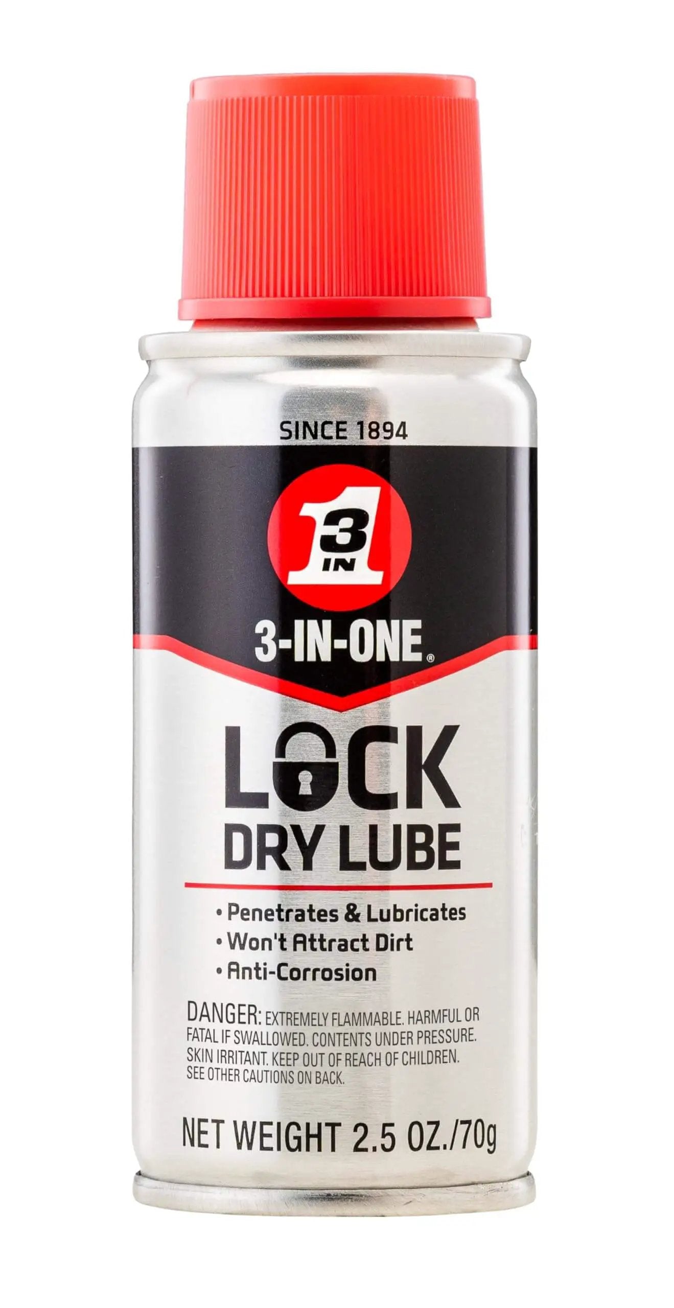 Lock Dry Lube 2.5 Oz Spray For Stuck Locks No Mess 🍁