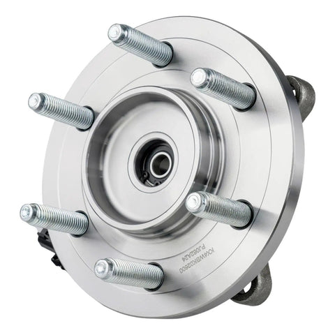 Front Wheel Bearing Hub Assembly Replacement For 2011 To 2014 Ford F150 4WD And 2011 To 2014 Ford Expedition 4WD And 2011 To 2014 Lincoln Navigator With ABS 6 Lugs 2 Pack, front view