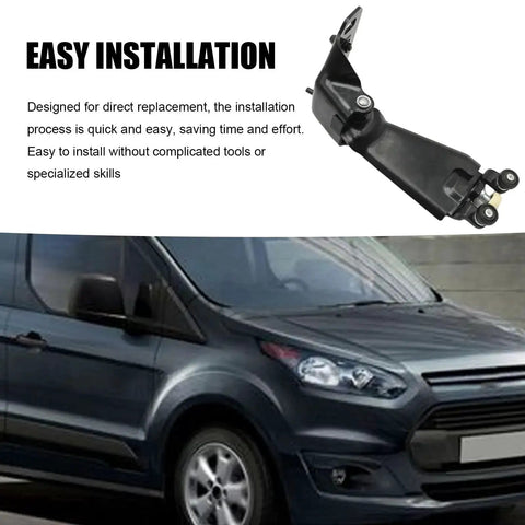 DT1Z9926801A Left Driver Side Sliding Door Roller Hinge Replacement For Ford Transit Connect 2014-2022 shown with van