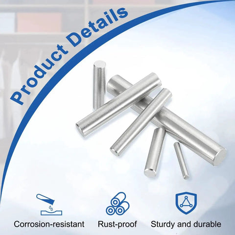 Built To Last 304 Stainless Steel Dowel Pins For Shelves And Cabinets 3x30mm 100 Pack Rustproof And Smooth Finish