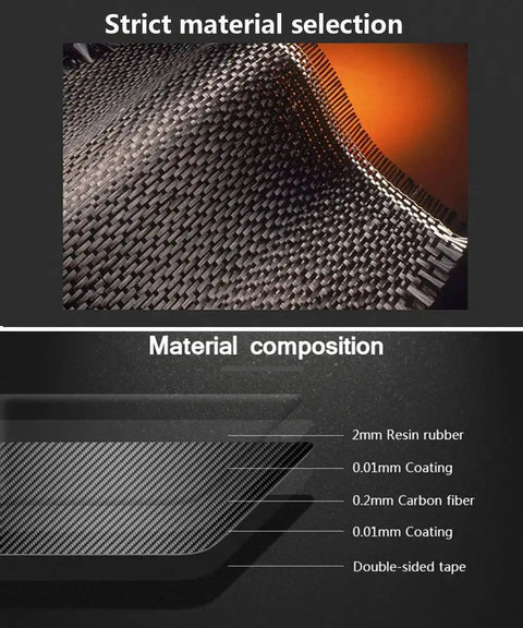 Material details of Dope Carbon Fiber Console Trim Kit With GPS Navigation And Air Vent Frame Cover for BMW X5 E70 2008-2013 and X6 E71 2009-2014