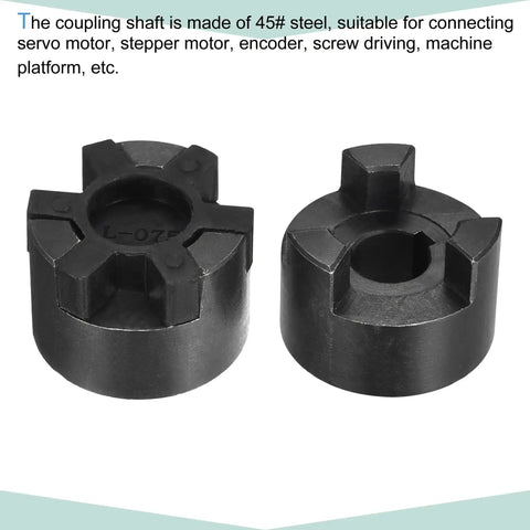 Rock Solid Flexible Coupling Shaft 15mm To 25mm Bore 52mm Length 44.5mm Outer Diameter Motor Coupler Joint