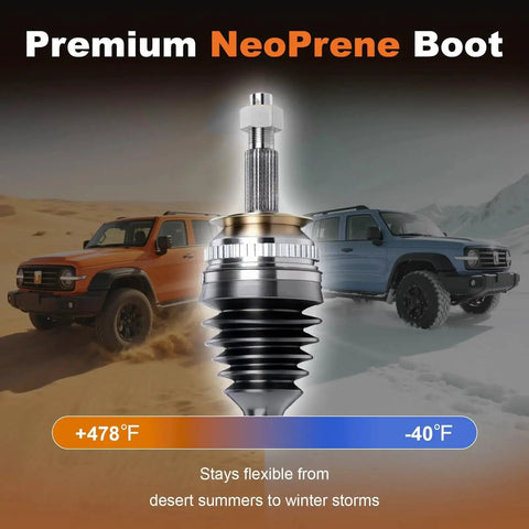 Beefy Drop-In Front Driver CV Axle Shaft Replacement For Nissan Rogue 2008-2015 Altima 2007-2013 with neoprene boot