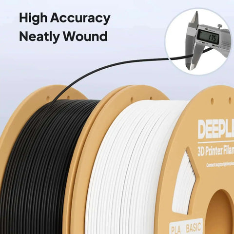Plug And Play Beginner Friendly PLA Filament 1.75mm 1kg Spool For 3D Printing Black With High Detail And Smooth Extrusion 0.02mm Precision Neatly Wound