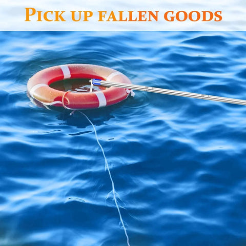 74 Inch Adjustable Truck Bed Reach Tool With Stainless Steel Construction Foam Handle retrieving ring from water