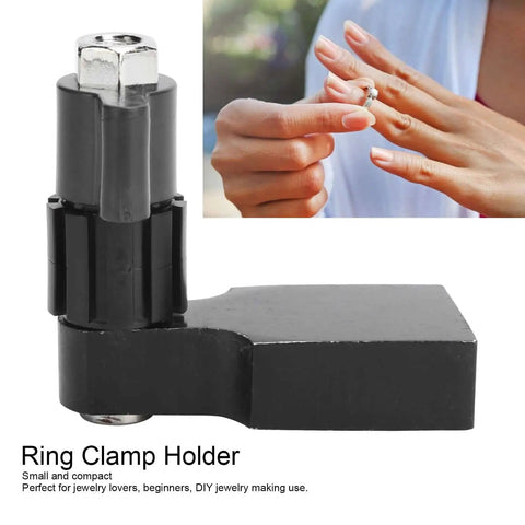 Ring Fixture Clamp Holder Set For Jewelry Making Fixed Ring Setting Polishing And Engraving Tool Kit Black Durable Craft Stand