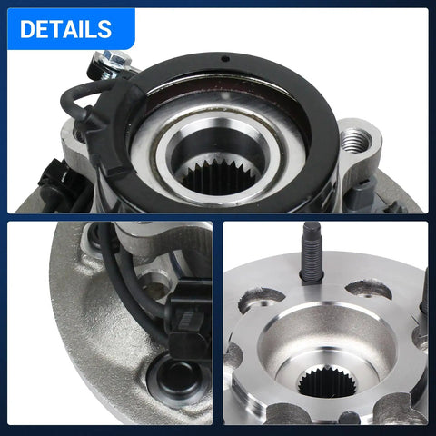 4WD Front Wheel Bearing And Hub Assembly For Chevy Colorado 2004-2008, GMC Canyon 2004-2008, Isuzu I-350 2006, I-370 2007-2008 Front Right ABS 6 Lug