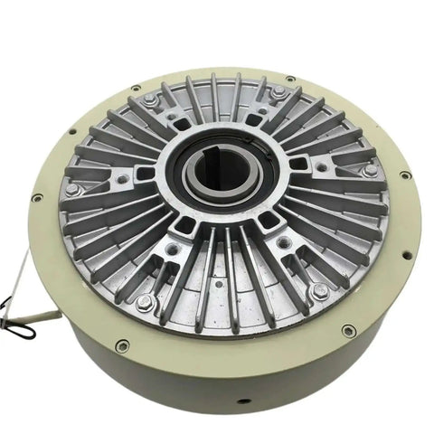 Top view of Magnetic Powder Brake With Hollow Shaft For Unwind And Tension Control In Industrial Machines, 12Nm Braking Torque, DC 24V
