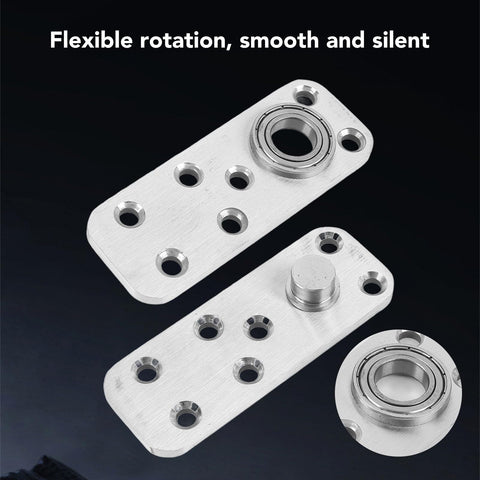 Hidden Door Pivot Hinge With 360 Degree Rotation Heavy Duty Stainless Steel Concealed Door Hardware For Bookcases And Wood Doors 600 Lbs Load Capacity Brushed Finish By Marhynchus