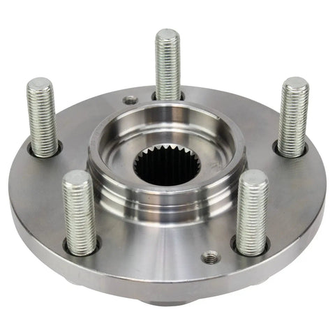Close-up of a Front Wheel Bearing And Hub Assembly Kit For 2001-2006 Hyundai Santa Fe, 2005-2009 Tucson, And 2005-2008 Kia Sportage
