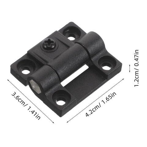 Adjustable Plastic Cabinet Door Hinges For 90 Degree Folding And Torque Friction Small Black Hinges For Kitchen Cabinets 1 Pair With Position Control Built To Last By Outanaya, with measurements
