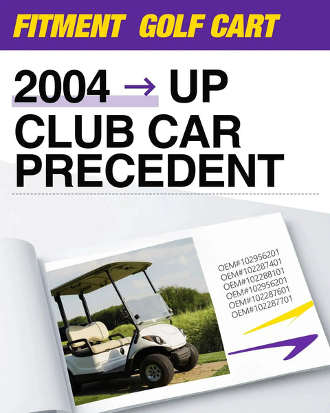 Club Car Precedent golf cart suspension kit: front lower spring and upper A-arm polyurethane bushings for 2004+ models