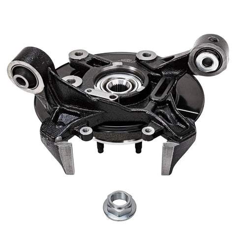 Two Piece Kit Rear Steering Knuckles With Wheel Bearing Hubs For 2006 2010 Ford Explorer Mercury Mountaineer Front View