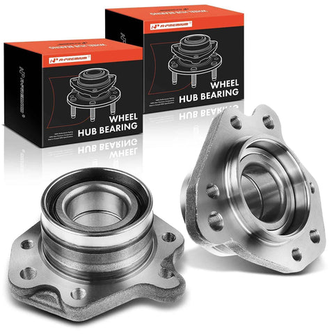 2 Piece Rear Wheel Bearing And Hub Assembly Set For Honda CR-V 1997 1998 1999 2000 2001 EX LX SE Direct Fit Replacement
