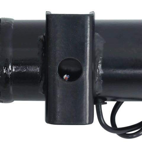 Thomletha trailer axle beam with idler bracket, black steel with wiring harness