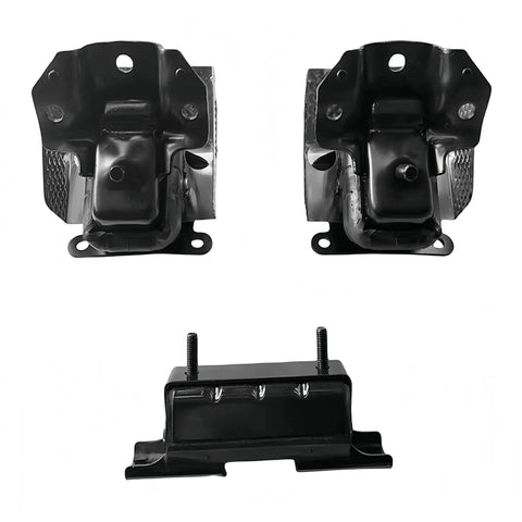 3 Piece Engine Mount Kit For Trucks And SUVs Fits Silverado 1500 Tahoe Suburban 2500 Avalanche Sierra 1500 Yukon Escalade ESV Replaces A5365 A2638 3211 EM5583 EM2638 Beefed Up Engine And Transmission Mounts For AWD And 4WD