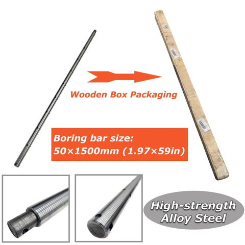 High-strength alloy steel boring bar for INTSUPERMAI Portable Line Boring Machine 110V Hole Drilling Connecting Rod Boring Machine XDT50.