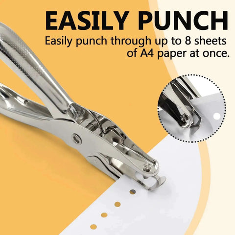 Two Pack One Eighth Inch Hole Puncher Mini Paper Punch Three Millimeter Circle Punch For Crafting Office Tags And DIY Cards