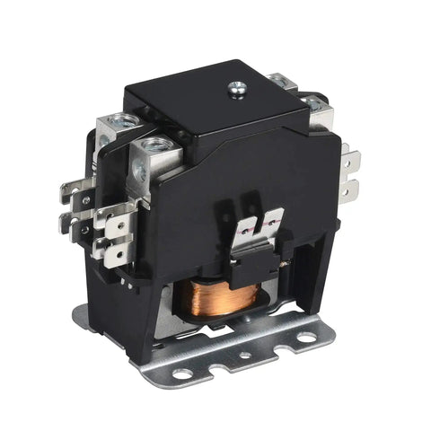 2 Pole 40 Amp AC Definite Purpose Contactor With 24 VAC Coil, Universal Fit, Silver Contacts, installed view