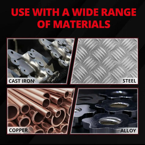 Use with a variety of materials including cast iron, steel, copper, and alloy for versatility with 2-Piece Annular Cutter Set For Magnetic Drill Press 5/8 Inch Diameter 1 Inch Cutting Depth HSS M2AL High Speed Steel CNC Machined Precision Bits For Fast Clean Metal Holes By S And F Stead And Fast