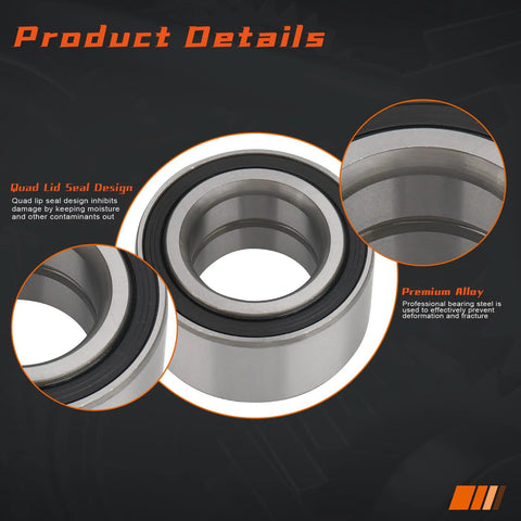 Product details of Pair Front Wheel Bearings For Ford C-Max 2013-2018, Escape 2013-2019, Focus 2012-2018, Transit Connect 2014-2023, Lincoln MKC 2015-2019 With ABS Left And Right Front Bearings Replacement.