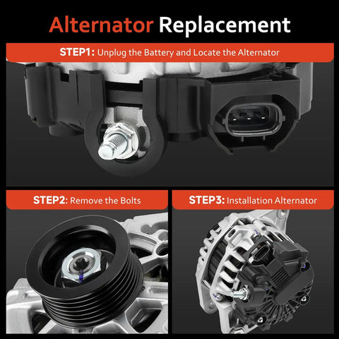 Direct Fit 1.6L Hyundai Accent Veloster And Kia Rio Alternator Replacement OE Spec Easy Install Plug And Play installation steps