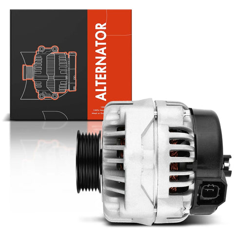 Alternator For Honda Accord 2003 V6 3.0L 12V 105A Clockwise 6 Groove Pulley New OE Equivalent Auto Electrical Part Direct Fit Replace 31100RCAA01 31100RCAA01RM 10480497